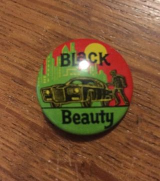 Black Beauty,  Green Hornet Car (1966) Vintage Greenway Prod.  Pin - Back Button