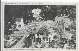 Onset,  Ma - Damage From 1938 Hurricane,  Complete Devistation Of Section Of Onset
