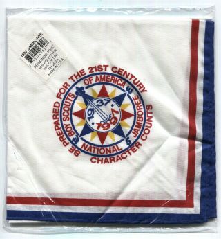 Bsa National Jamboree 1937 - 1997 Scout Neckerchief - In Bag And With Tag -