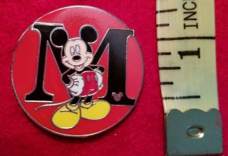 Walt Disney Alphabet Letter M Trading Pin