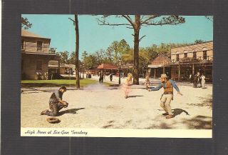 Postcard: High Noon Shoot - Out At Six - Gun Territory - Silver Springs,  Florida