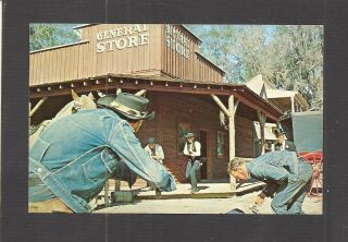 Postcard: Marshal Shooting Badman At Six - Gun Territory - Silver Springs,  Florida