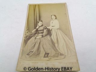 Misses Drew Rothwell 1873 Lady Victorian Cdv Card Cabinet Photo Photograph