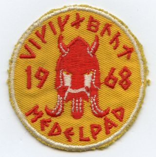 Sweden Swedish Scout Camp Medelpad 1968 Patch Badge Grade