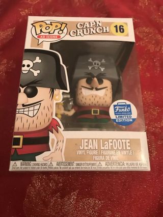 Funko Pop Jean Lafoote Funko Shop Limited Edition Cap’n Crunch 16 In Protector