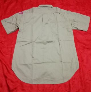 OFFICIAL NIPPON CUB SCOUT OF JAPAN Uniform shirts s/SLEEVE KHAKI Q717 YOUTH sz L 4