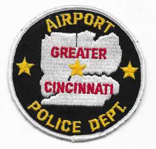 Police Patch Ohio Greater Cincinnati Airport Department Security West Virginia