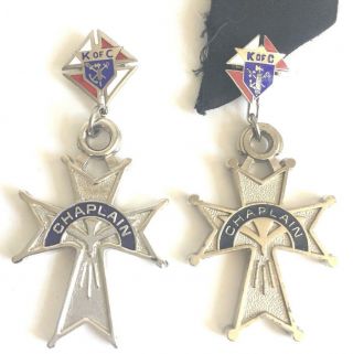 Knights Of Columbus Chaplain Cross Pins - Set Of 2