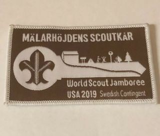 Swedish Contingent 24th 2019 World Scout Jamboree Offical Wsj Badge Patch Sweden