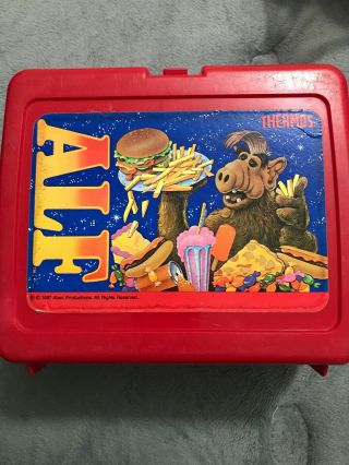 Alf Plastic Lunchbox From 1987 Made By Thermos - - No Thermos