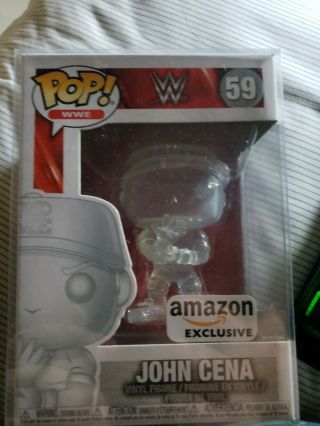 Funko Pop John Cena Invisible “you Can’t See Me” Wwe 59 Amazon Exclusive Clear