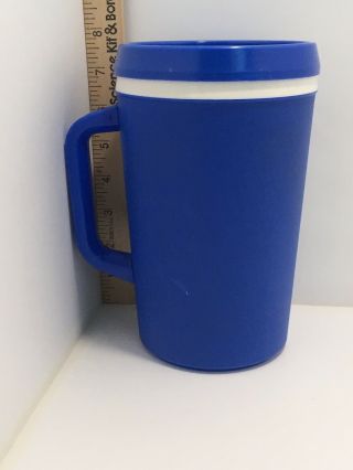 Vintage Aladdin Double Insulated Travel Mug/cup With Lid 32 Oz.  Blue/blue
