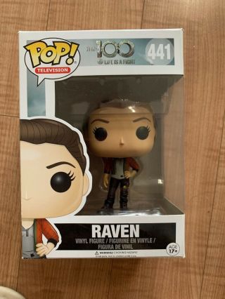 Funko Pop Raven 441,  The 100 Life Is A Fight,  In Pop Protector Rare Vaulted
