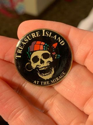 Vintage Treasure Island At The Mirage Las Vegas Lapel Pin (cc)