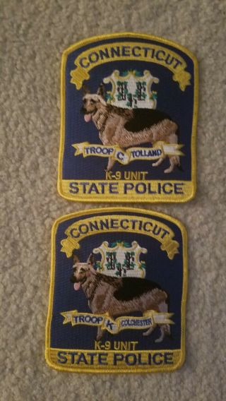 Connecticut State Police K - 9 Troop C Troop K Fantasy Patch