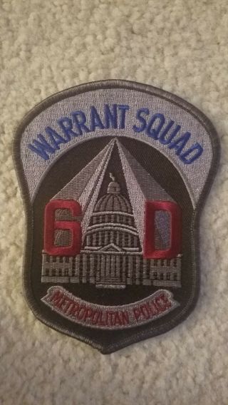 Warrant Squad Washington Dc Police
