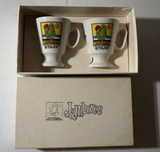 1973 National Scout Jamboree Staff " His/hers " Mug Set With Box