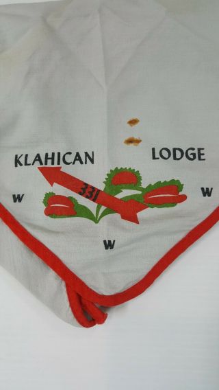 Vintage Boy Scouts Of America Klahican Lodge 331 Neckerchief BSA 2