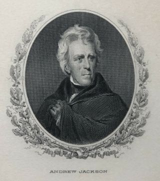 Us Bureau Of Engraving And Printing,  Portrait Of President Andrew Jackson