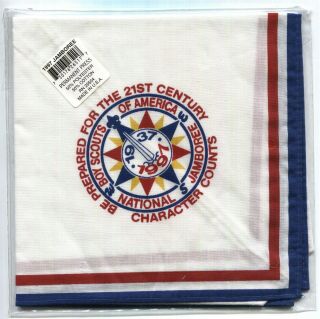 Bsa National Jamboree 1937 - 1997 Scout Neckerchief - In Bag And With Tag