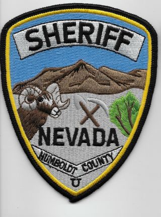 Humbolt County Sheriff State Nevada Nv Scenic Patch
