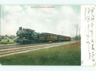 C1910 Black Diamond - Lehigh Valley Railroad Buffalo To York City Ny Ac4326