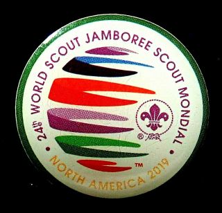 24th 2019 World Scout Jamboree Offl Wsj Wosm Participant Badge Not Patch Pin