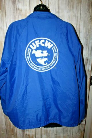 Ufcw Local 1167 Union Windbreaker Jacket Vintage Unisex Large Made In The Usa