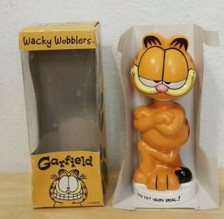 1999 Funko Garfield The Cat Wacky Wobblers / (bobblehead Big Fat Hairy Deal)