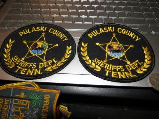 Old Pulaski County Sheriff Vest Hat Patch (2)