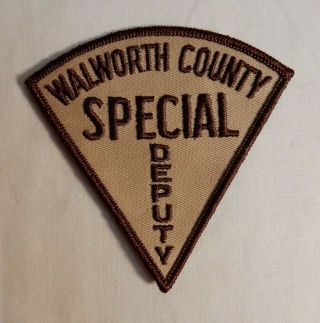 Very Rare Wisconsin Old Walworth County Special Deputy Un - Sewn