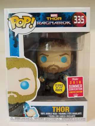 Funko Pop Thor Ragnarok With Odin Force 335 Sdcc 2018 Amazon Exclusive
