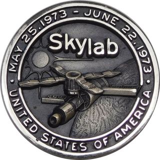 Vintage Balfour Skylab I 1973 Sterling Silver Commemorative Medal