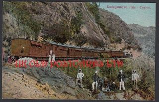 Ceylon - Steam Train At The Kadugannawa Pass,  Ceylon Railways By Skeen
