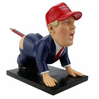 The Dump - A - Trump Pen Holder - Funny Donald Trump White Elephant.