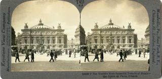 France Paris Opera National Academy Of Music Stereoview 24885 T138 19689 Fx