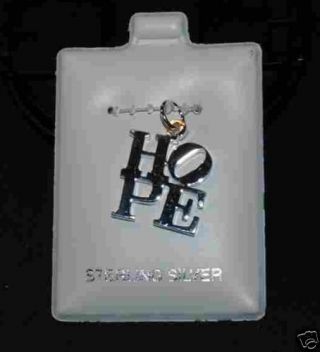 Official Obama HOPE Charm - 925 Sterling Silver 3