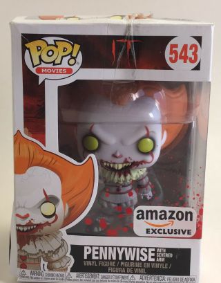 Funko Pop Movies: It Pennywise The Clown Severed Arm Amazon Exclusive 543