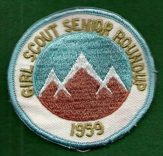 Vintage Girl Scout - 1959 Senior Roundup Patch