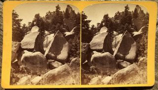 1870s Colorado Stereoview Split Rock On The Pike 