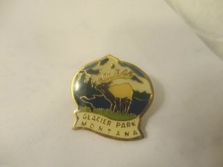 Montana Glacier Park Tie/hat Souvenir Pin (used/euc)