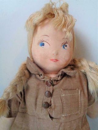 4 Vintage Antique Brownie Girl Scout Dolls Georgene Averill CLOTH Sandy Ginger 3
