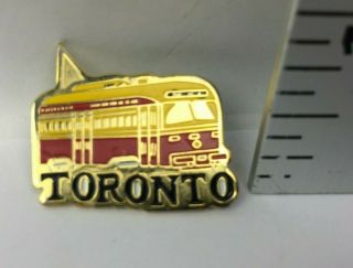 Toronto Trolly Car Gold Tone Collector Pin Tie Tac