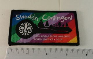 2019 24th World Scout Jamboree - Swedish Contingent Patch - Sweden