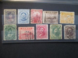 Hawaii U S Stamp Set Of 10 Different