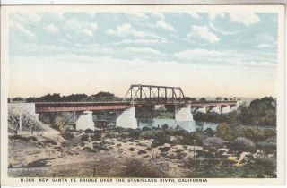 Riverbank Ca Stanislaus Co Santa Fe Train Bridge Near Modesto Oakdale Harvey Pc