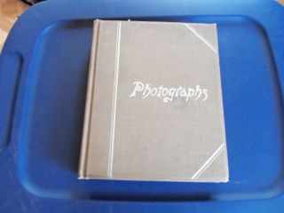 24 Page Vintage Photographs Album 11 " X 9 " Hard Cover.  William Brown And Earle