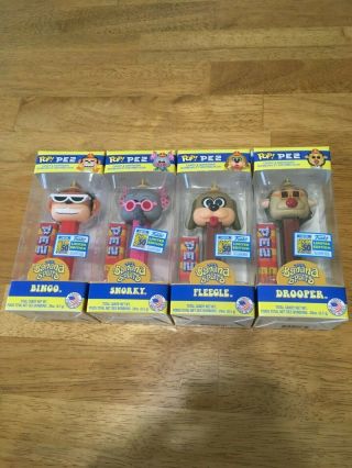 Funko Pez The Banana Splits 2019 Sdcc Exclusive (sdcc Sticker) 4 Pack