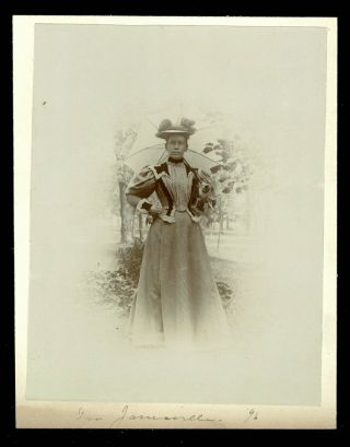 Vintage Pretty Lady Cabinet Photo 1890s Janesville Wisconsin