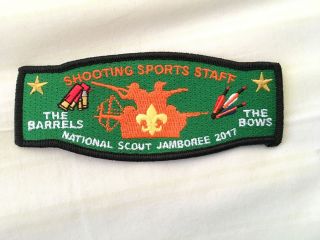 National Jamboree 2017 Shooting Sports Staff Patch (rare) Rectangle